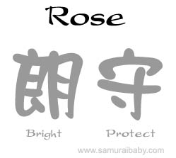 rose kanji name